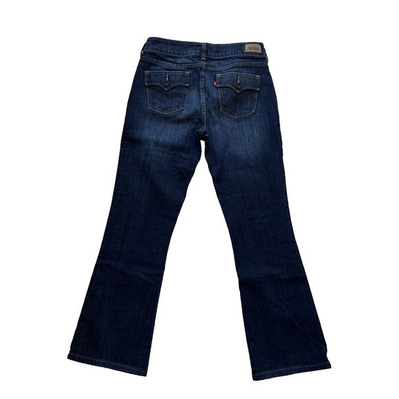 Levis 526 Jeans Slender Boot Cut Bottillon Svelte 28 dark wash rise 9 inseam 28 - Picture 2 of 10